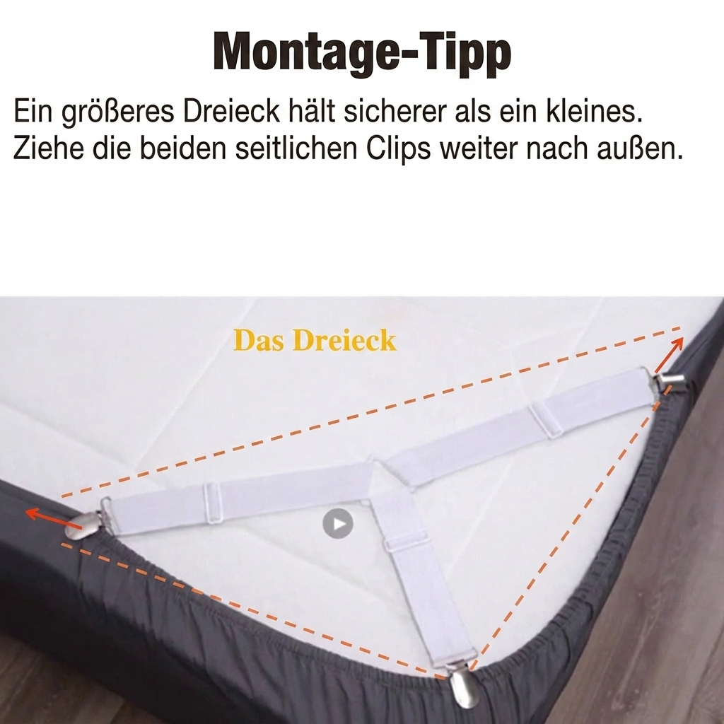 ZipSheet™ Laken-Spanner (4er-Set)